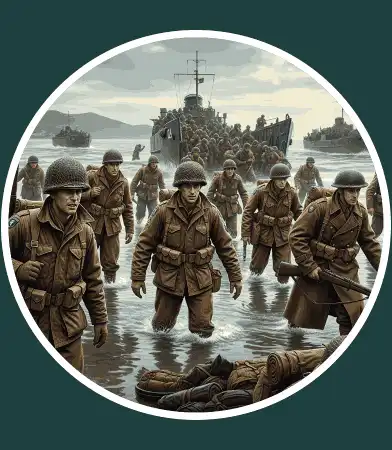 Immagine dello sbarco