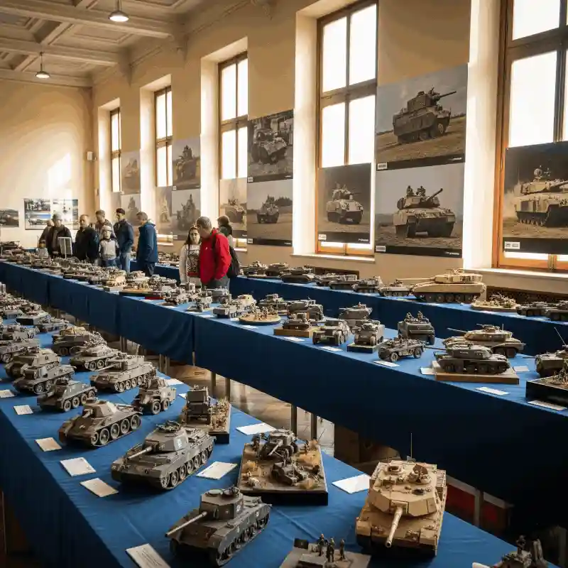 Foto della mostra di modellismo militare